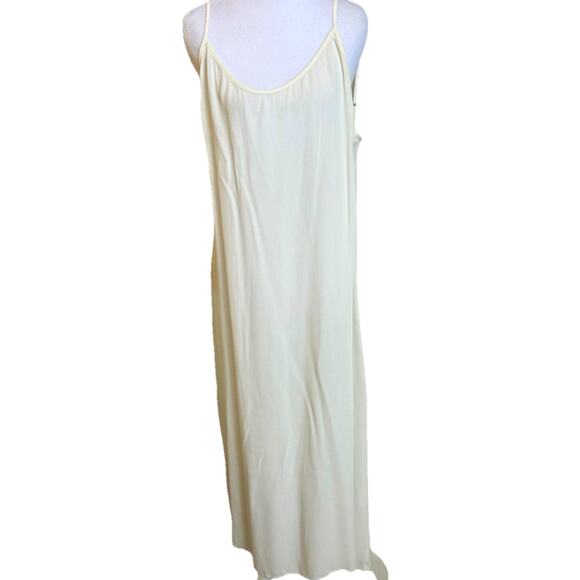 Christy Dawn Casual Slip Dress Maxi Long Recycle ECO Luxury Minimal USA XL - Picture 3 of 13